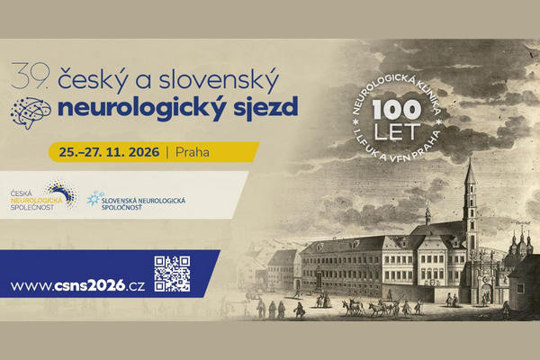 39. český a slovenský neurologický sjezd v Praze představí klíčová témata a intenzivní výukové kurzy pro praxi
